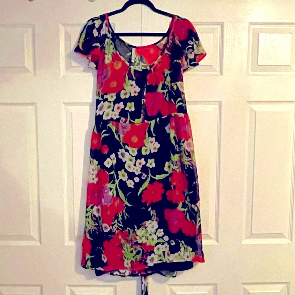 Sheer floral dress 👗